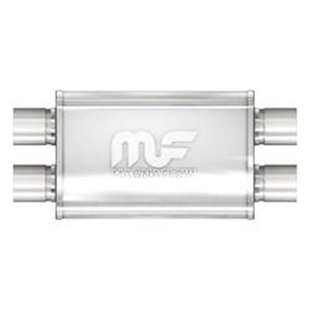 MAGNAFLOW Magnaflow M66-11385 14 x 4 x 9 in. Natural Performance Mufflers - Stainless Steel M66-11385